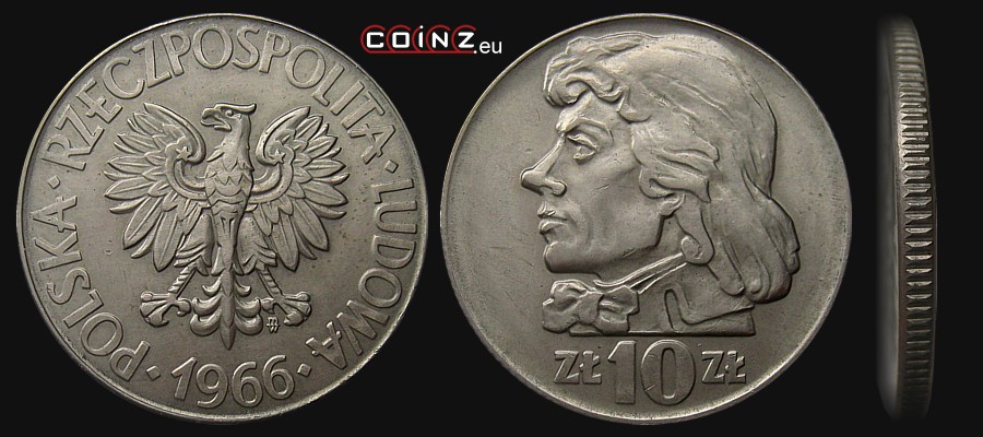 10 złotych 1959-1966 Tadeusz Kościuszko - Polish coins (PRL)