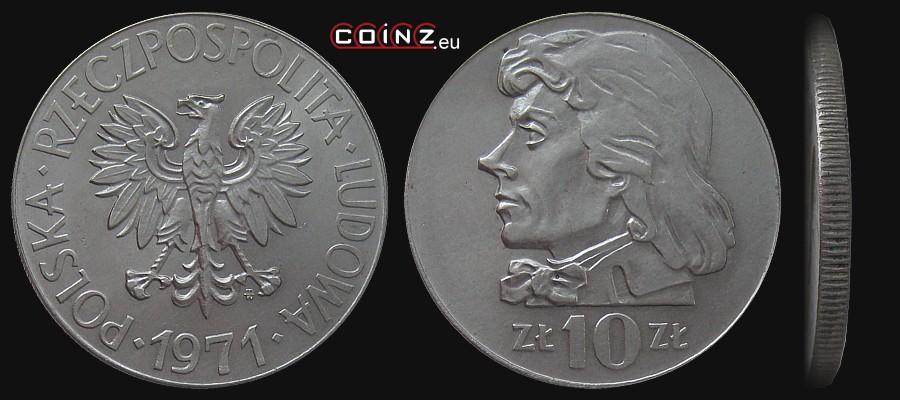 10 złotych 1969-1973 Tadeusz Kościuszko - monety Polski (PRL)