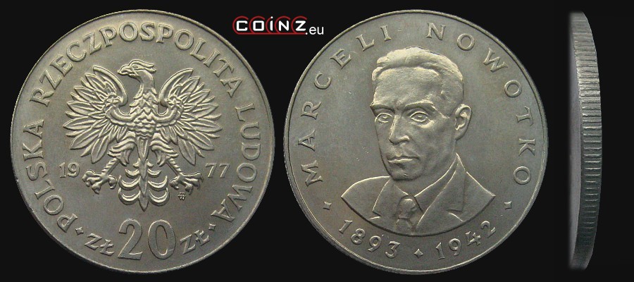 20 złotych 1974-1983 Marceli Nowotko - Polish coins (PRL)