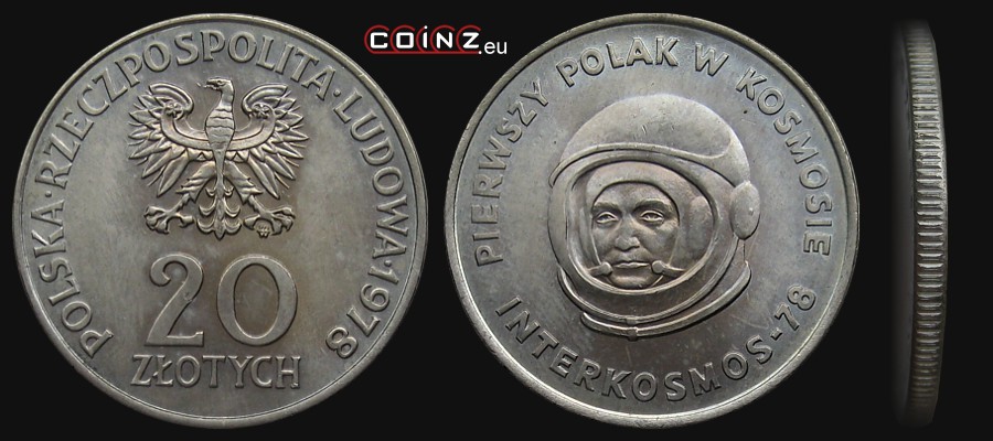 20 złotych 1978 Mirosław Hermaszewski - monety Polski (PRL)