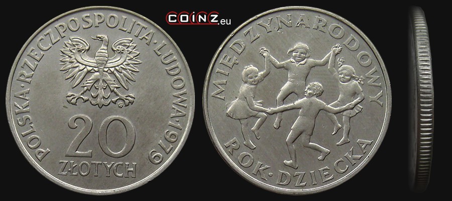 20 złotych 1979 International Year of The Child - Polish coins (PRL)