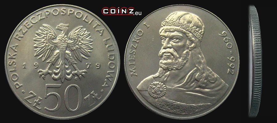 50 złotych 1979 Mieszko I - Polish coins (PRL)