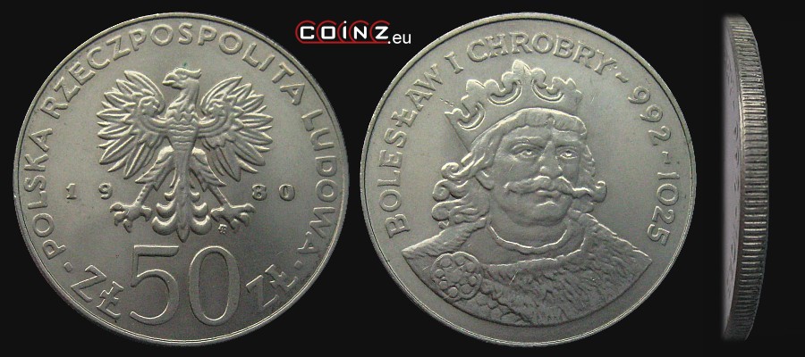 50 złotych 1980 Bolesław Chrobry - monety Polski (PRL)