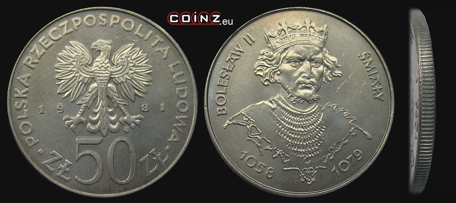 50 złotych 1981 Bolesław II Śmiały - Polish coins (PRL)