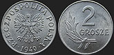 Polish coins - 2 grosze 1949