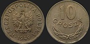 Polish coins - 10 groszy 1949 CuNi