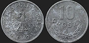 Polish coins - 10 groszy 1949 Al