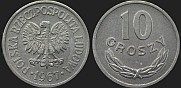 Polish coins - 10 groszy 1961-1985