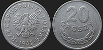 Polish coins - 20 groszy 1949 Al