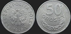 Polish coins - 50 groszy 1949 Al