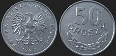 Polish coins - 50 groszy 1986-1987