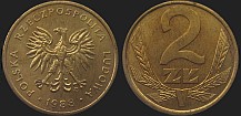 Polish coins - 2 zlote 1986-1988