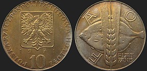 Monety Polski - 10 złotych 1971 FAO