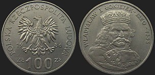 Polish coins - 100 zlotych 1986 Wladysław Lokietek