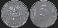 Monety Naddniestrza - 5 kopiejek 2000-2005