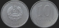 Monety Naddniestrza - 10 kopiejek 2000-2005