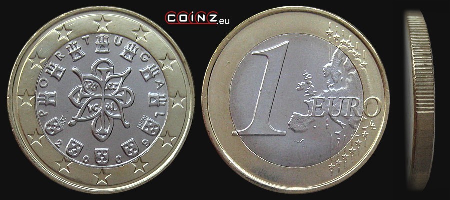 1 euro od 2008 - monety Portugalii