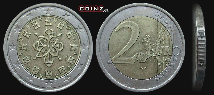 2 euro 2002-2006 - monety Portugalii