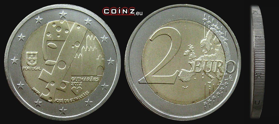 2 euro 2012 Guimarães - Europejska Stolica Kultury - monety Portugalii