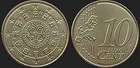 Portuguese coins - 10 euro cent from 2008