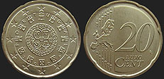 Portuguese coins - 20 euro cent from 2008