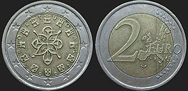 Portuguese coins - 2 euro 2002-2006