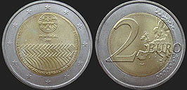 Portuguese coins - 2 euro 2008 Universal Declaration of Human Rights