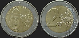 Portuguese coins - 2 euro 2013 Oporto - Clérigos Tower