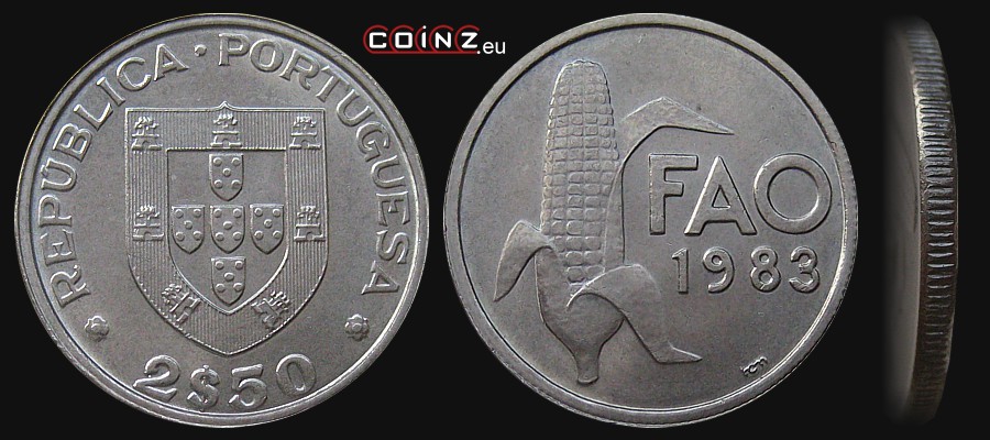 2.5 escudos 1984 [1983] FAO - Coins of Portugal