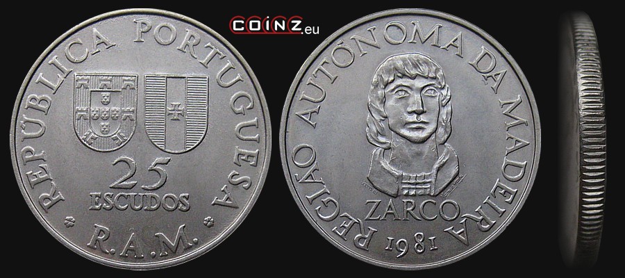 25 escudo 1980 [1981] Madera - monety Portugalii