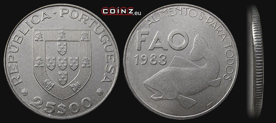 25 escudo 1984 [1983] FAO - monety Portugalii