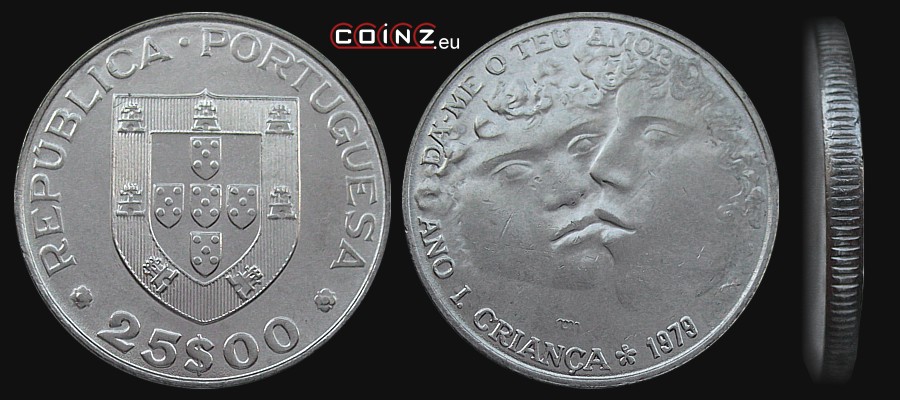 25 escudo 1984 [1979] Międzynarodowy Rok Dziecka - monety Portugalii