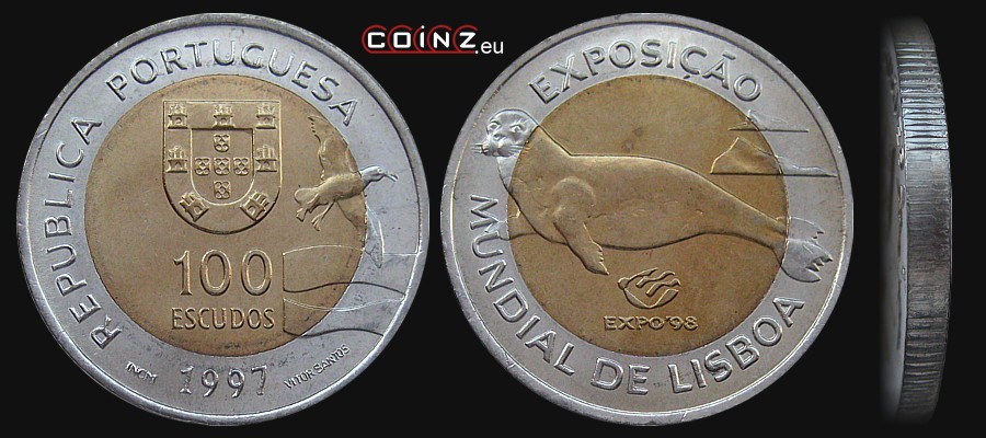 100 escudo 1997 Expo'98 Lizbona - monety Portugalii