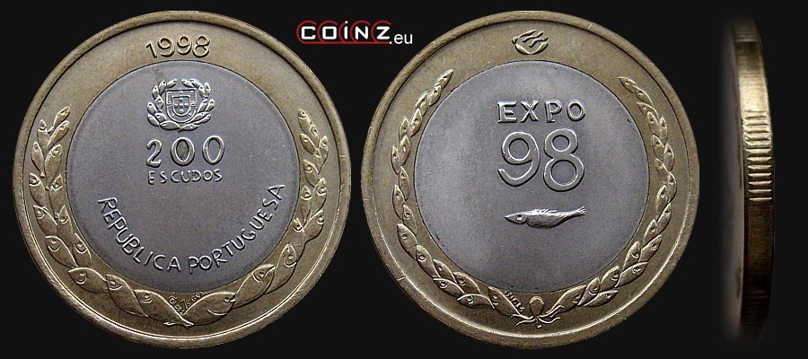 200 escudo 1998 Expo'98 Lizbona - monety Portugalii