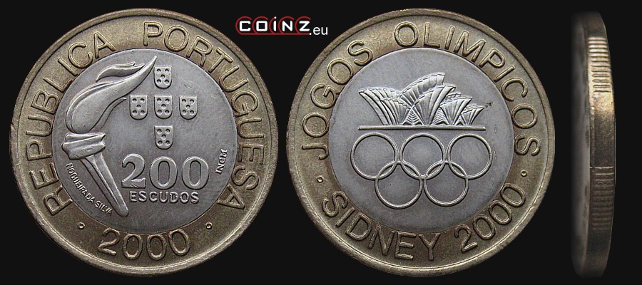 200 escudo 2000 Igrzyska XXVII Olimpiady Sydney - monety Portugalii