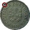 1 escudo 1981-1986 - układ awersu do rewersu