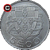 5 escudos 1932-1951 - obverse to reverse alignment