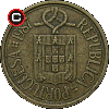 10 escudo 1986-2001 - układ awersu do rewersu