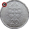 20 escudo 1966 Most Salazara - układ awersu do rewersu