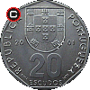 20 escudo 1986-2001 - układ awersu do rewersu