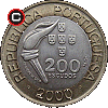 200 escudo 2000 Igrzyska XXVII Olimpiady Sydney - układ awersu do rewersu