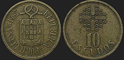 Portuguese coins - 10 escudos 1986-2001