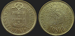 Portuguese coins - 10 escudos 1987 Countryside