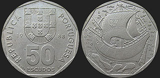 Portuguese coins - 50 escudos 1986-2000