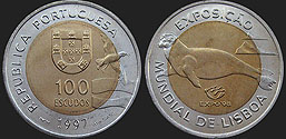 Portuguese coins - 100 escudos 1997 Expo'98 Lisbon