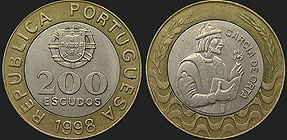 Portuguese coins - 200 escudos 1991-2000 Garcia de Orta