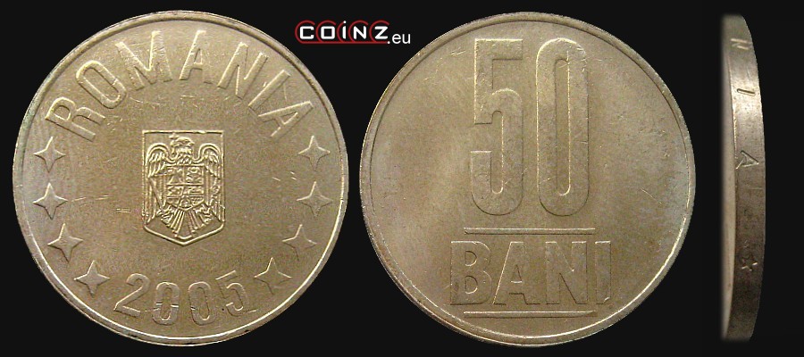 50 bani od 2005 - monety Rumunii