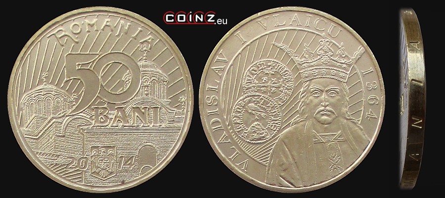 50 bani 2014 650-Lecie Koronacji Władysława I Vlaicu - monety Rumunii