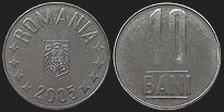 Monety Rumunii - 10 bani od 2005