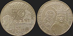 Monety Rumunii - 50 bani 650-Lecie Koronacji Władysława I Vlaicu